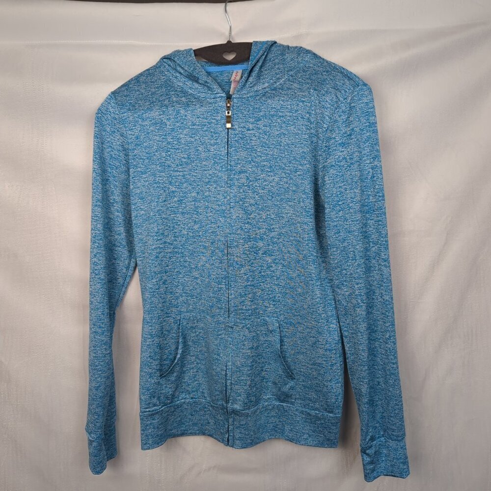Lightweight Heathered Blue Hoodie